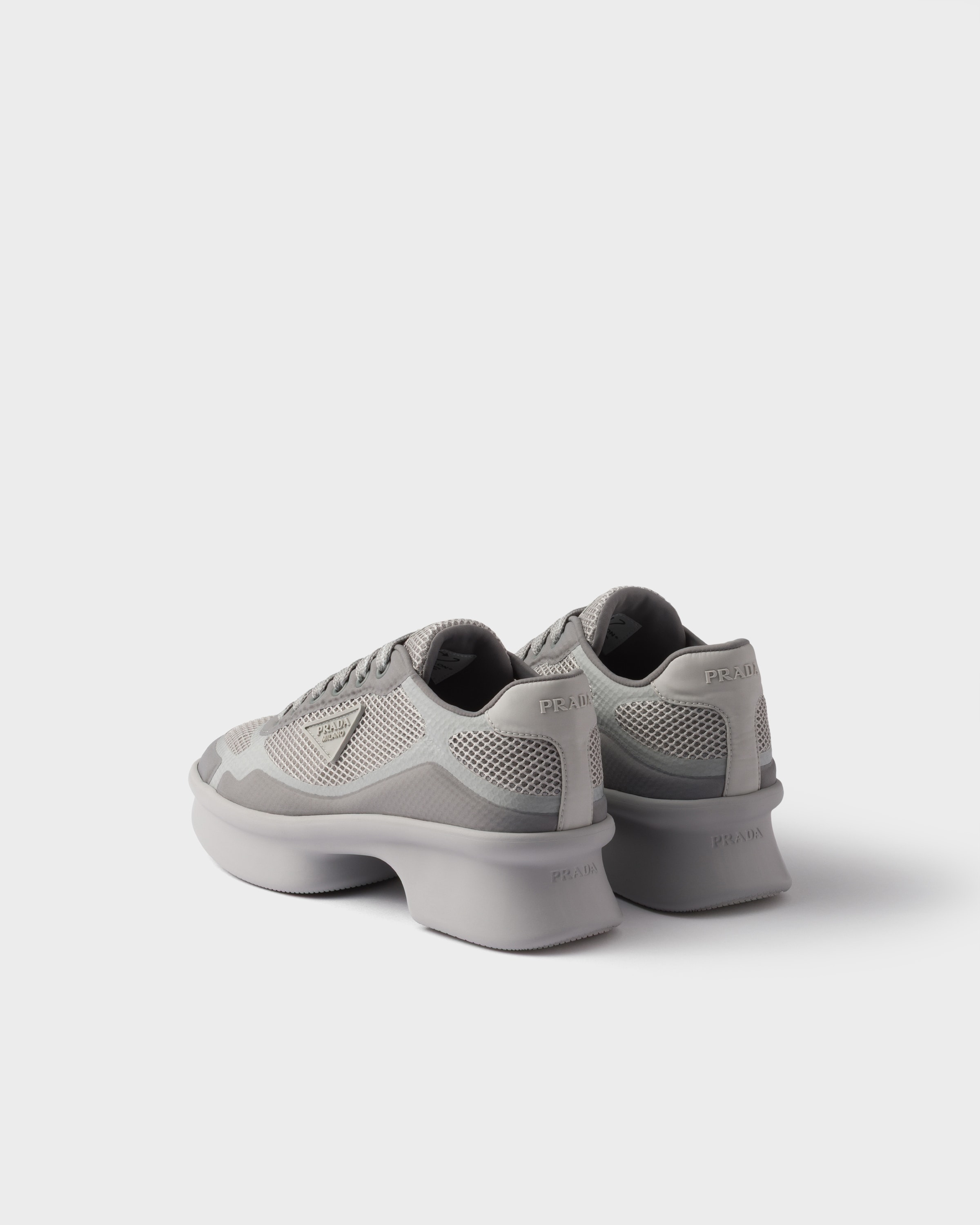 Re-Nylon and mesh fabric sneakers - 4