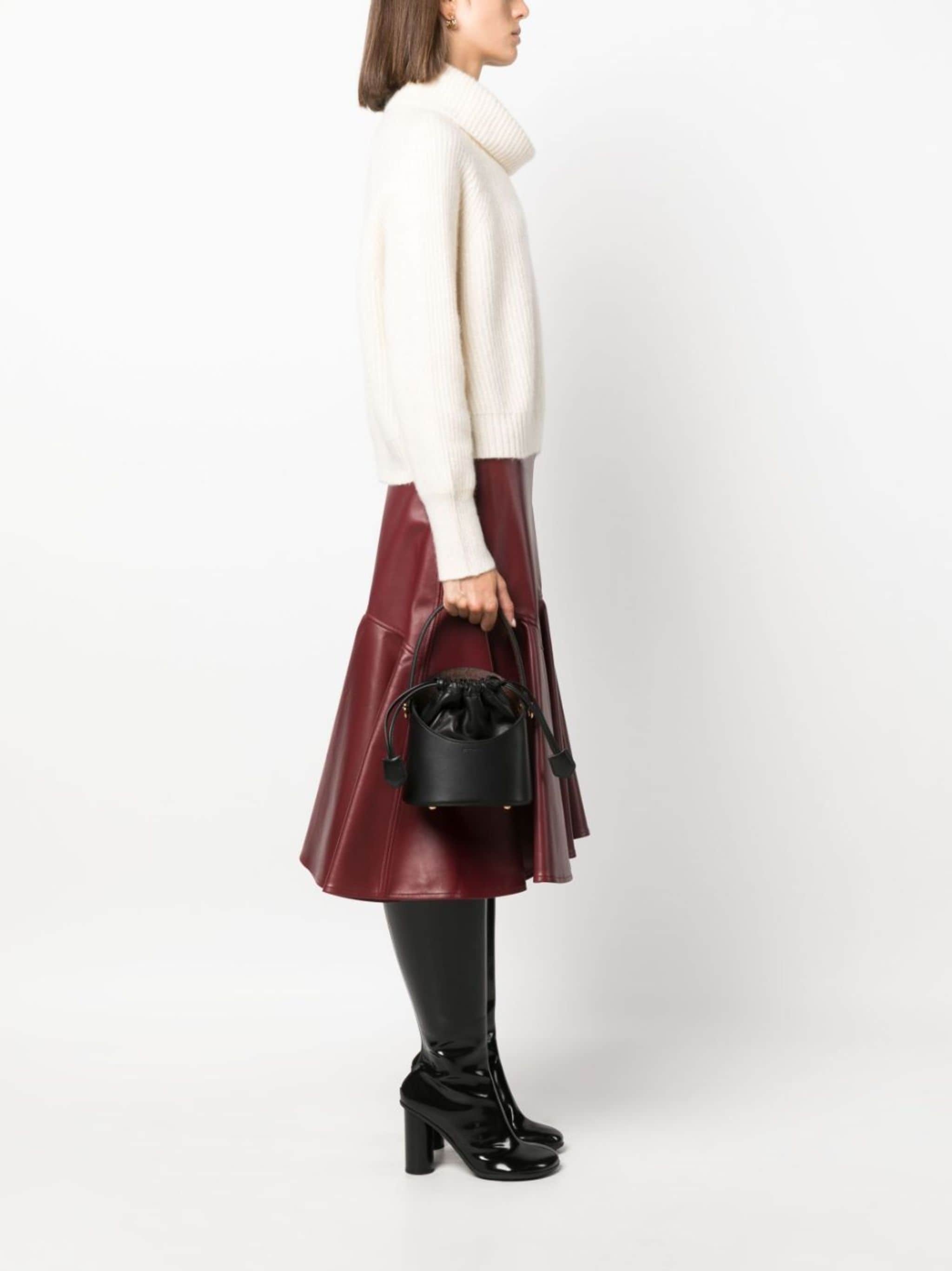 Saturno leather bucket bag - 2