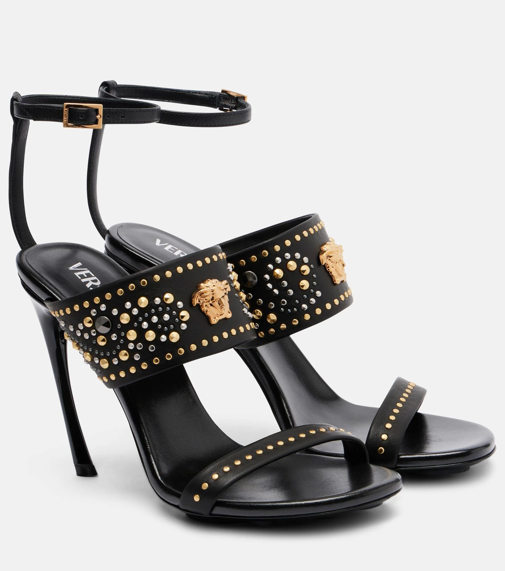 La Medusa 105 studded leather sandals - 1