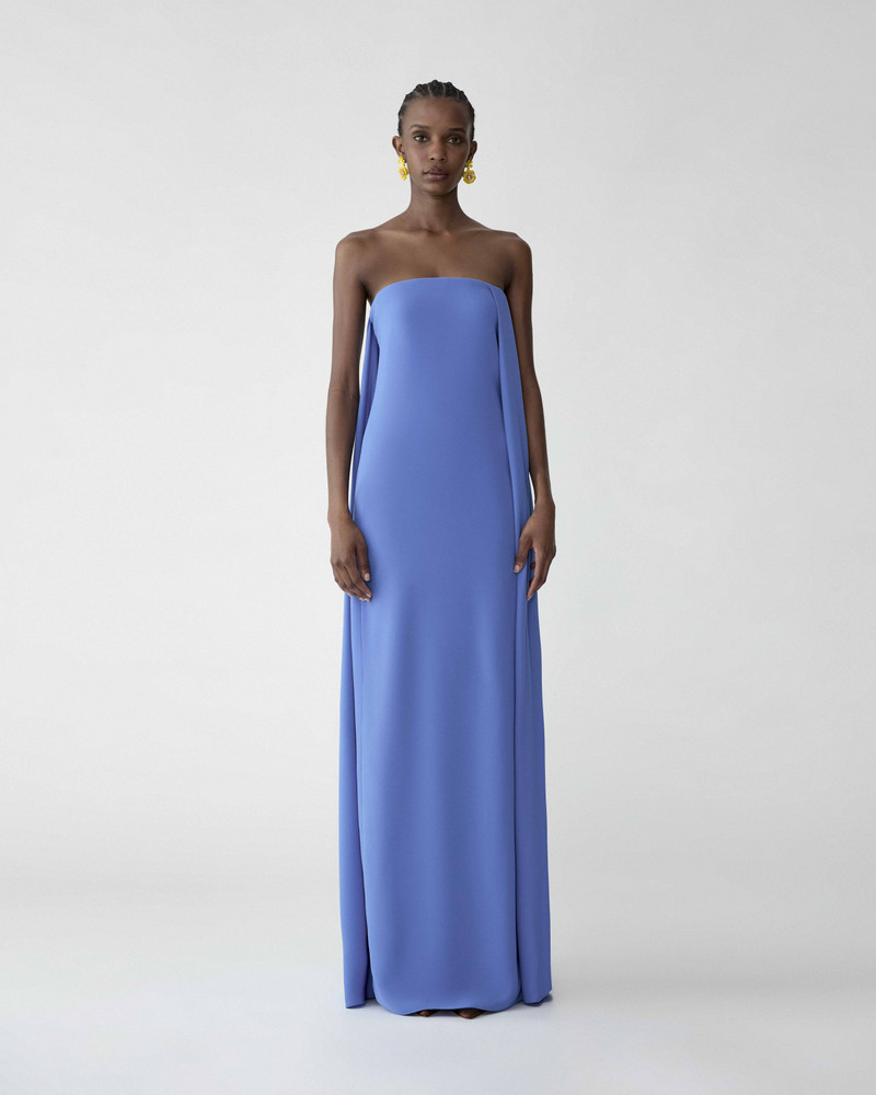 CAROLINA HERRERA Strapless Draped Gown outlook