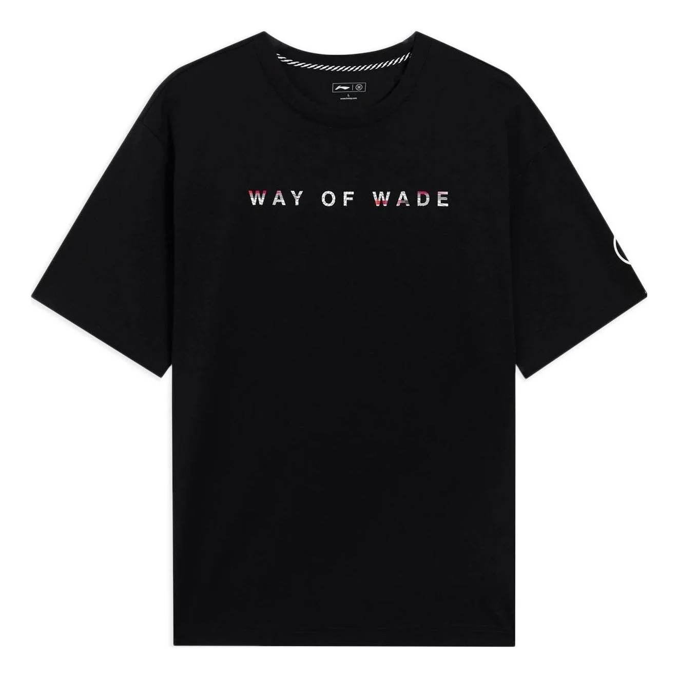 Wade 부호 도표 느슨한의 Li-Ning 방법 적합 T 셔츠 ' 검정' AHSS437-1 - 1