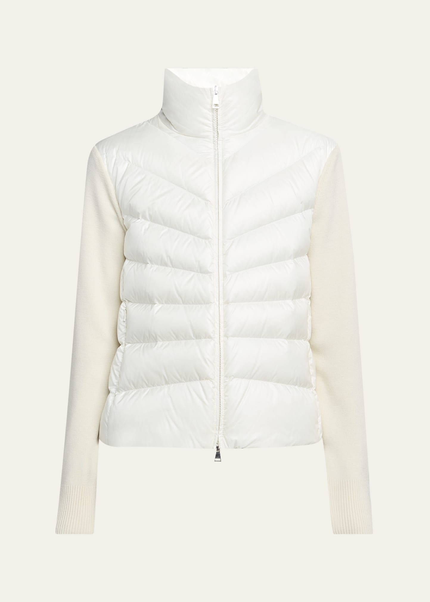 Padded Wool Cardigan - 1