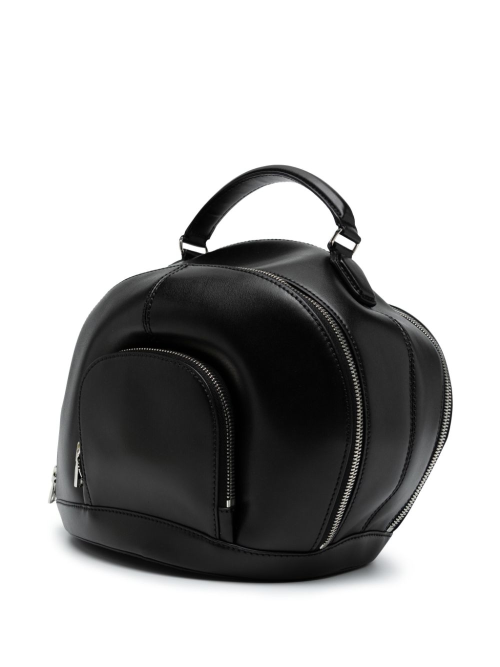 logo-lettering leather tote bag - 2