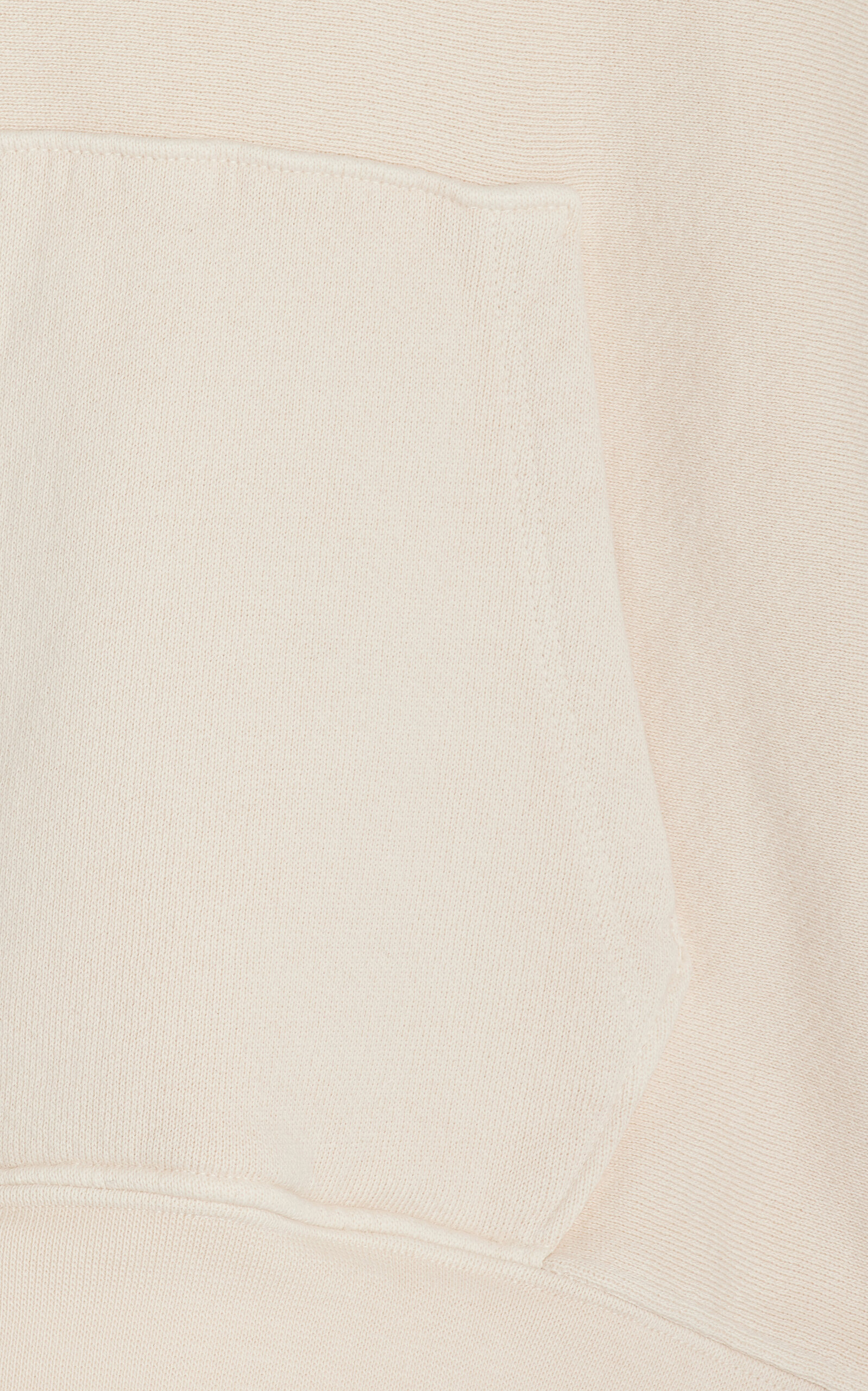Cropped Raglan-Sleeve Cotton Sweatshirt ivory - 5