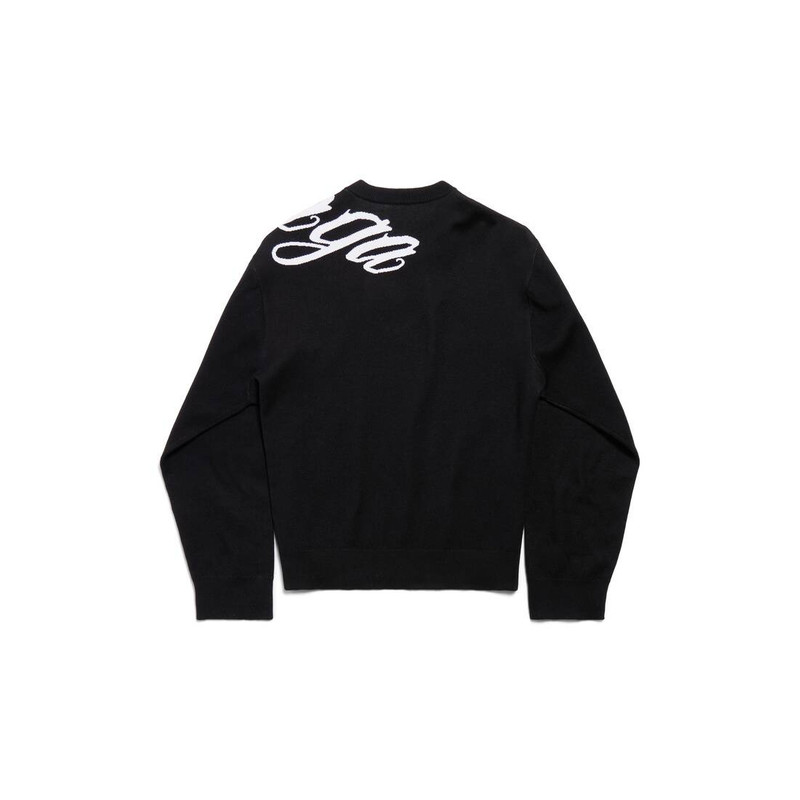 Men's Big B Crewneck in Black/white 6