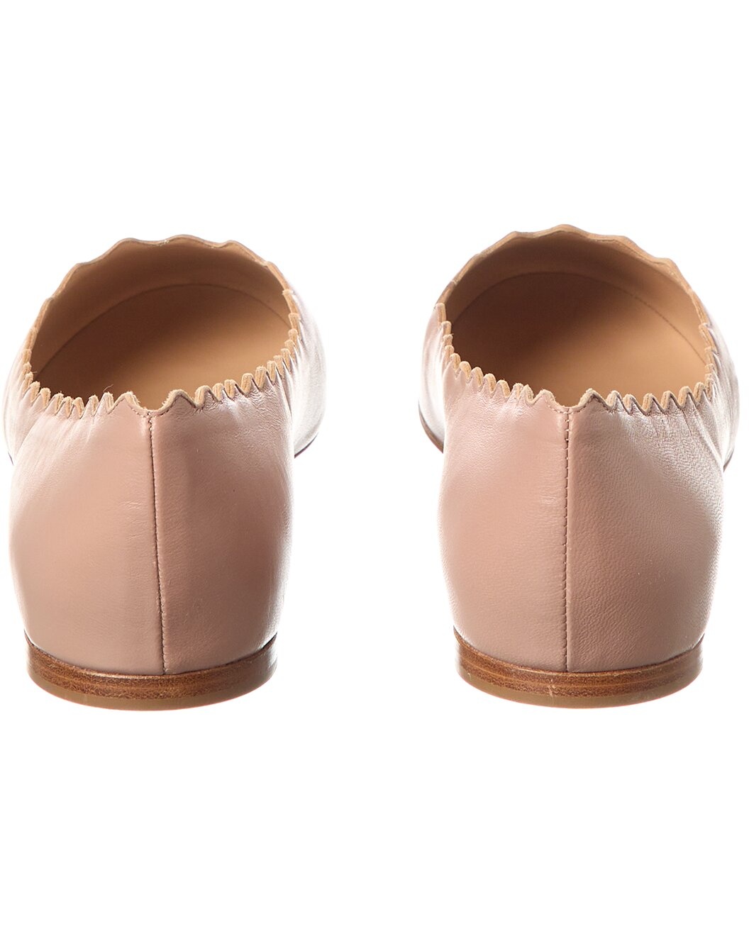 Chloé Lauren Scalloped Leather Ballerina Flat (Authentic Pre-Loved) - 3