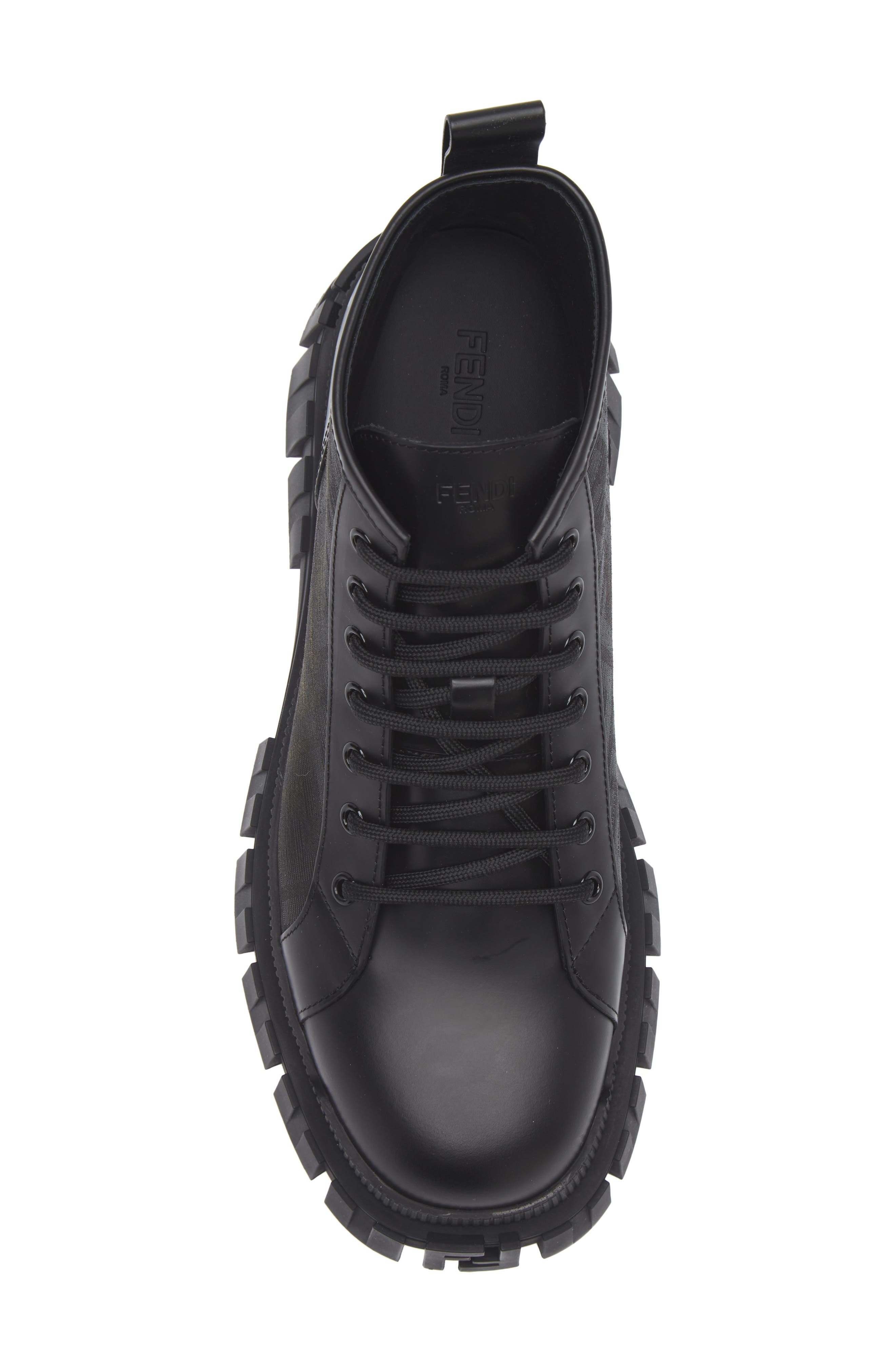 Fendi Force Biker Boot in Nero Tab Nero Nero at Nordstrom - 5
