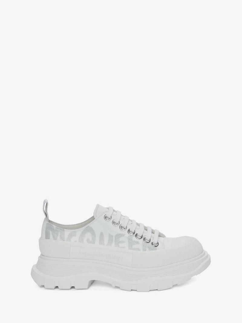 Tread Slick Lace Up in White/silver 1