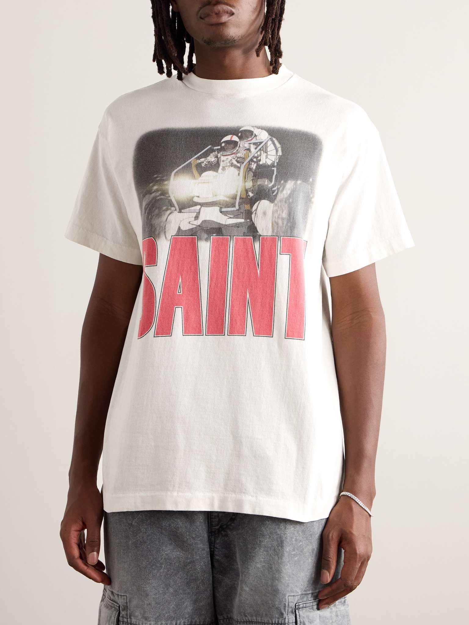 + Freedom Space Logo-Print Cotton-Jersey T-Shirt - 3