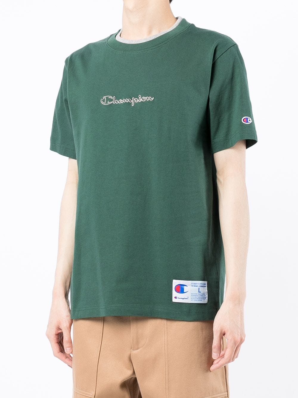 embroidered-logo T-shirt - 3