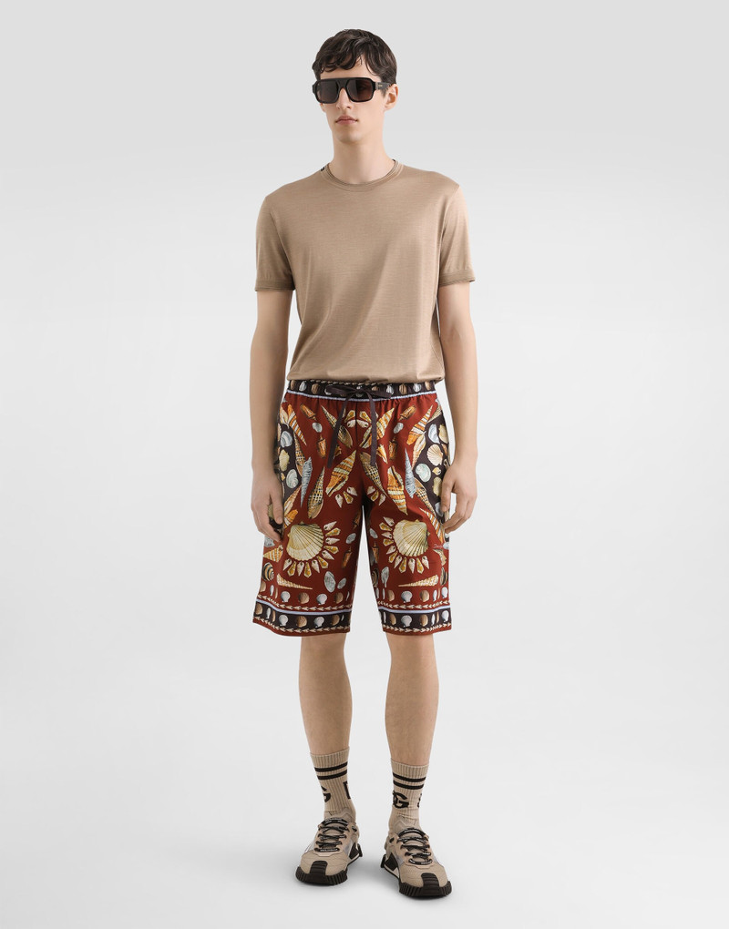 Dolce & Gabbana Short-sleeved silk t-shirt outlook