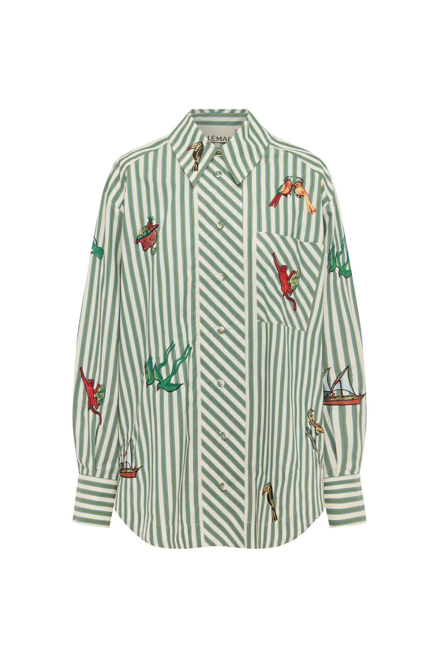 Bisou Embroidered Long Sleeve Shirt - 1