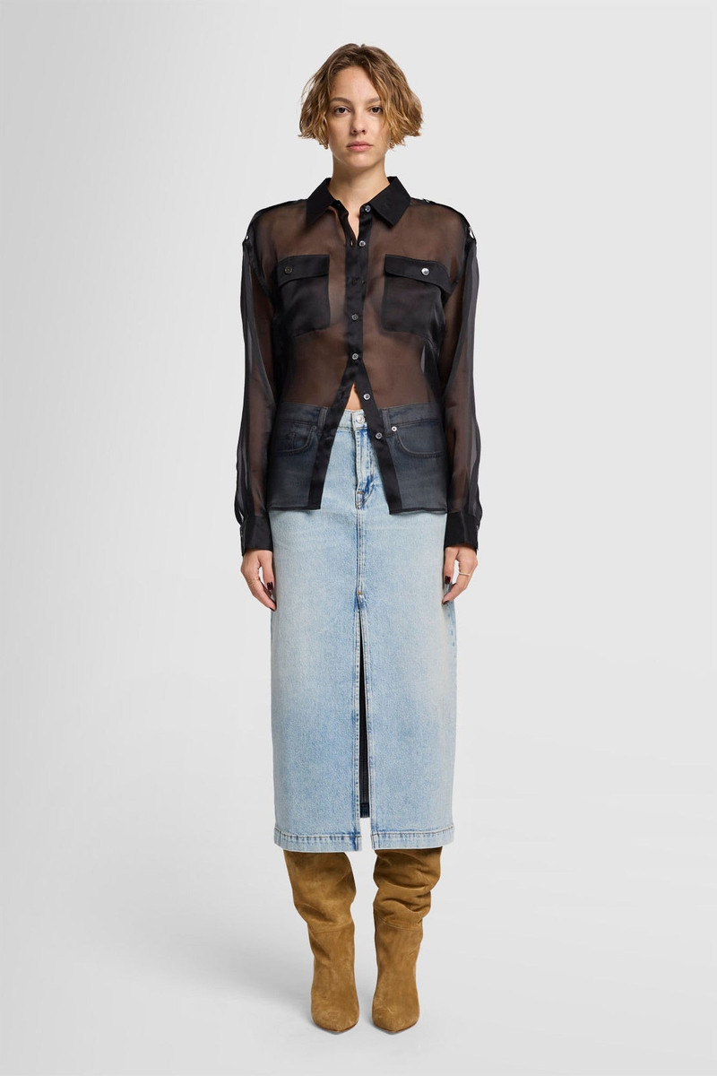 AMBER SKIRT in Denim 1
