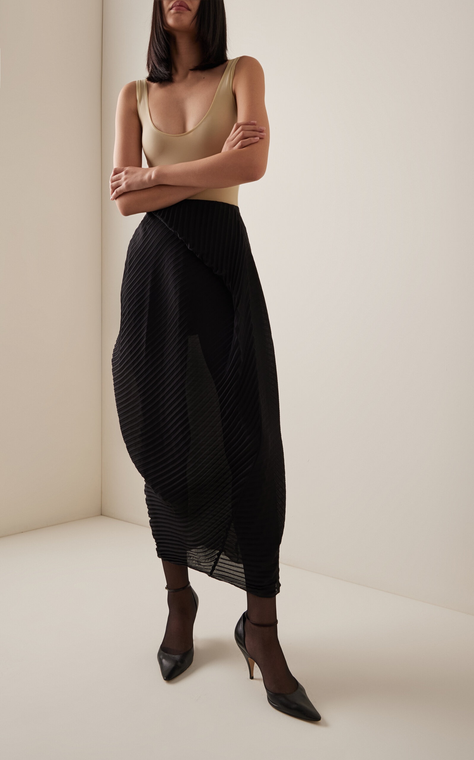 The Row Uxor Leather D'Orsay Pumps black | modaoperandi