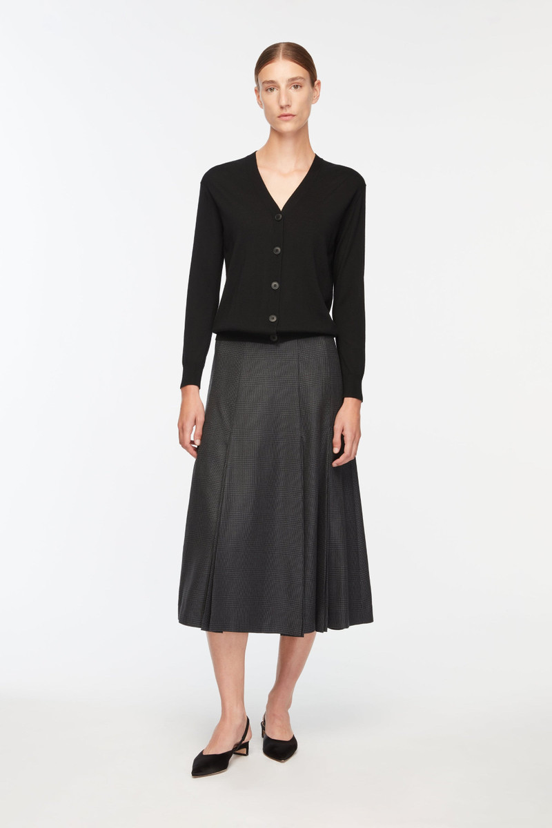 EMILIA WICKSTEAD Jaynie Black Knit Cardigan outlook