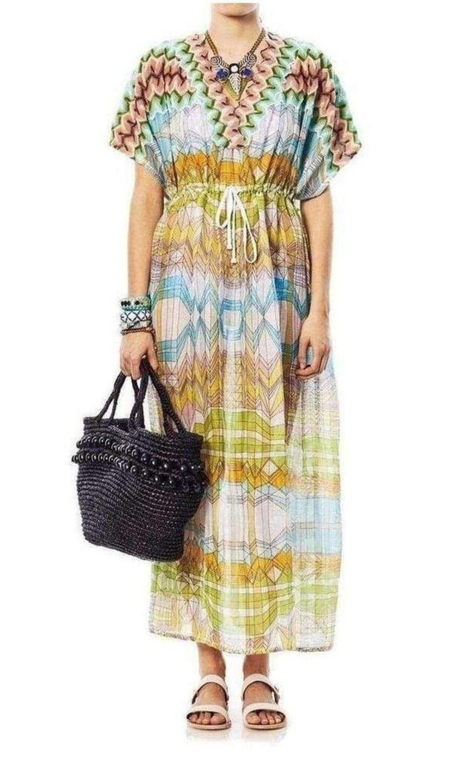 Missoni Knitwear Stampa Geometric Print Kaftan - 2