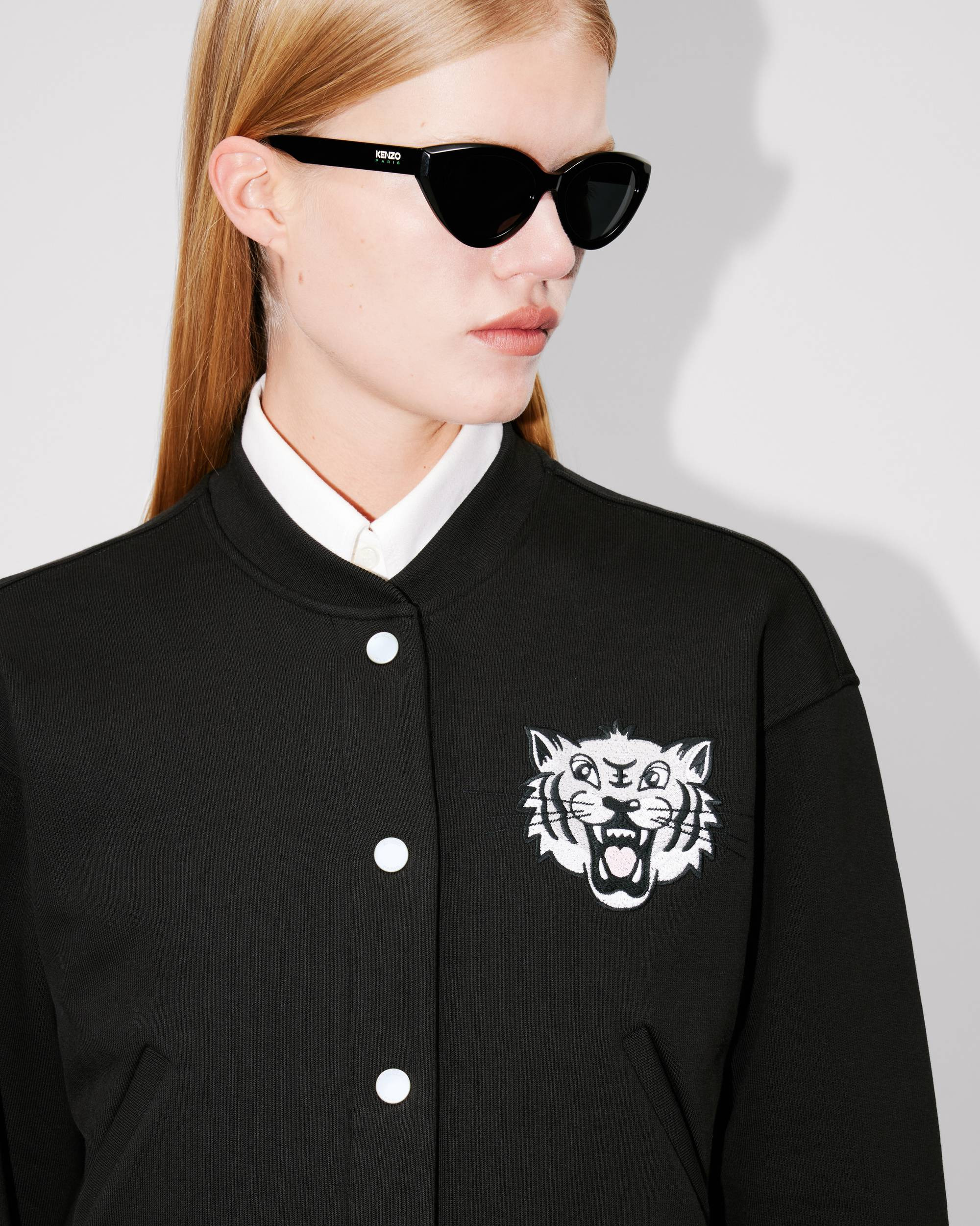 'KENZO Happy Tiger' embroidered teddy jacket - 6