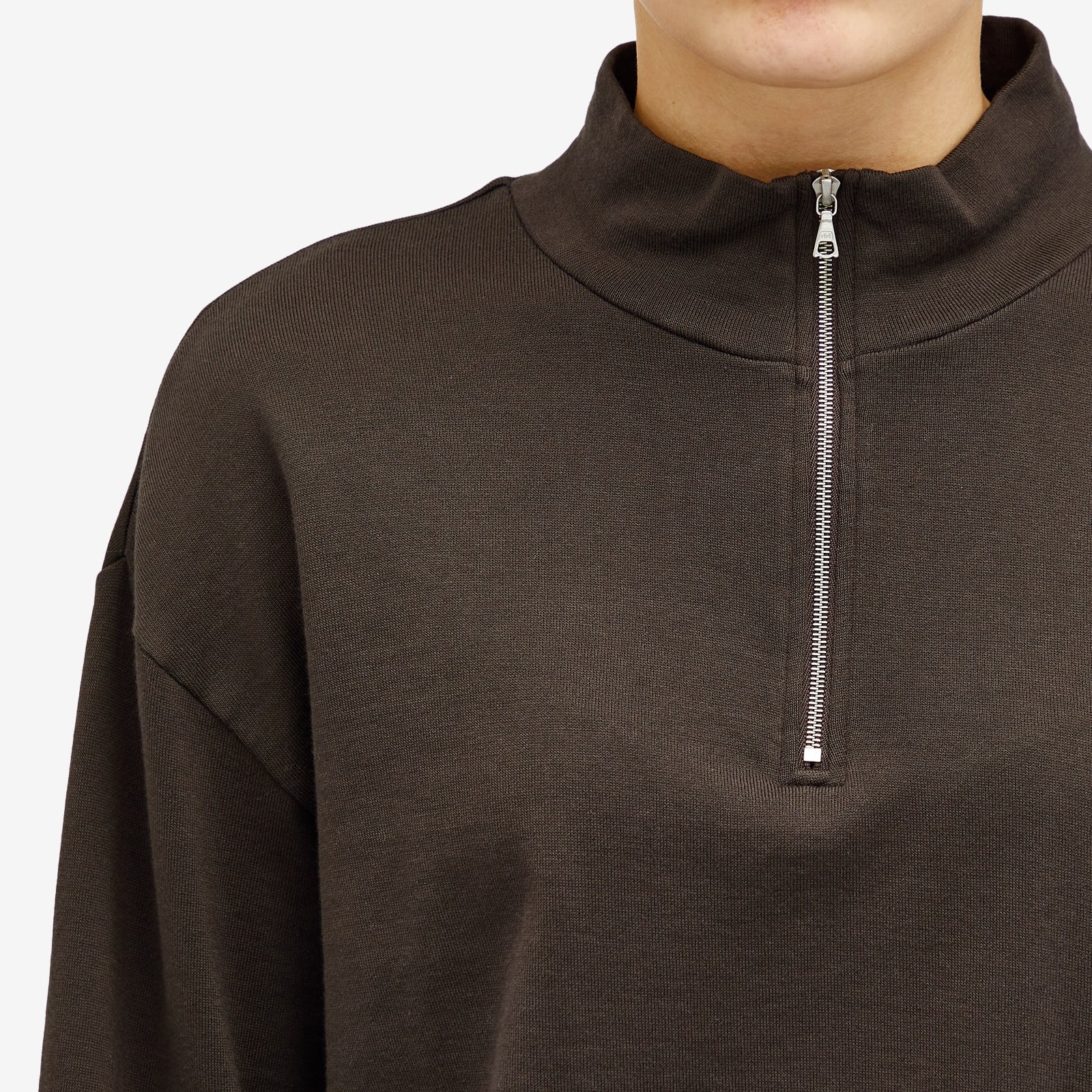 Auralee Super High Gauge Sweat Half Zip Jumper - 5