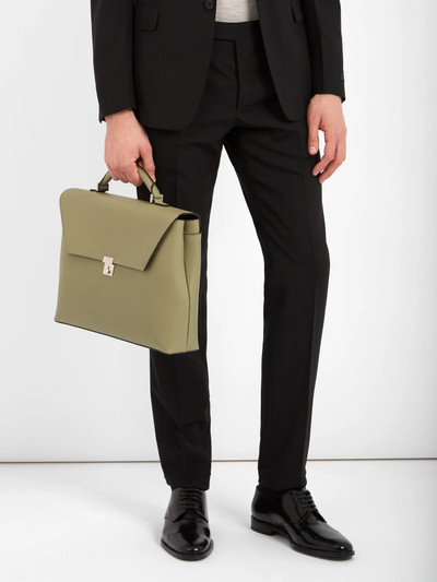 Valextra Grained-leather briefcase outlook