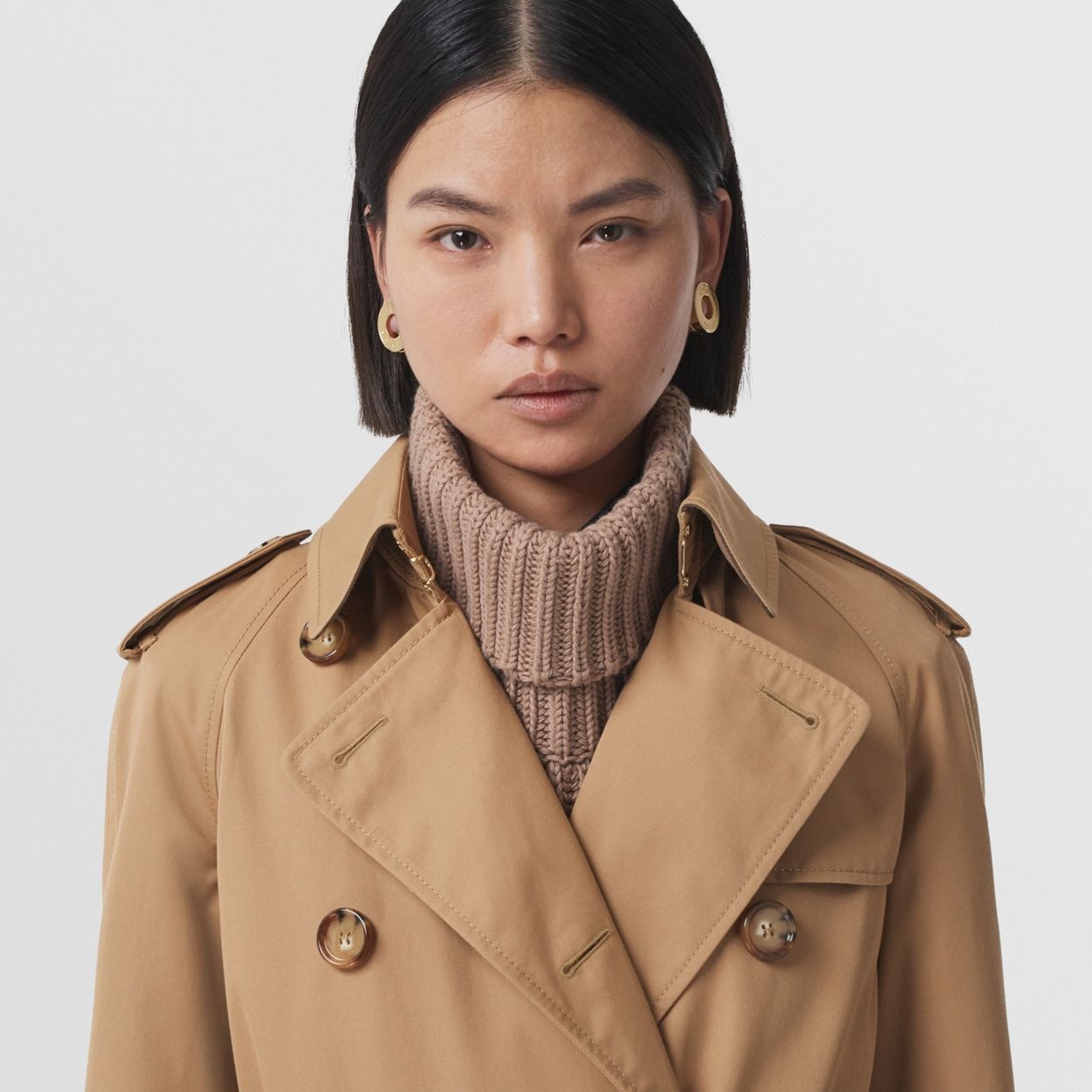 Cotton Gabardine Trench Coat - 3