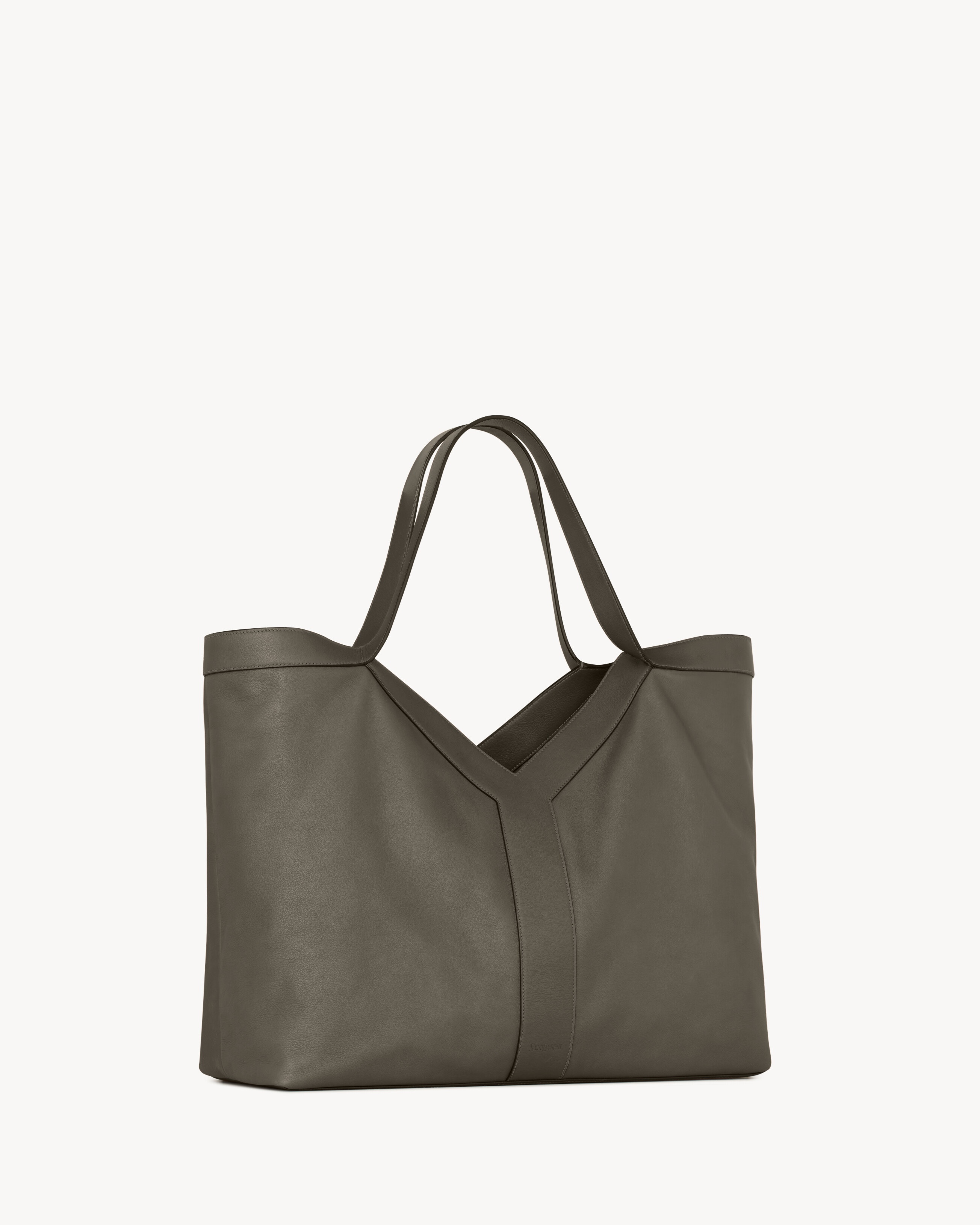 Y LARGE TOTE IN SMOOTH LEATHER - 4