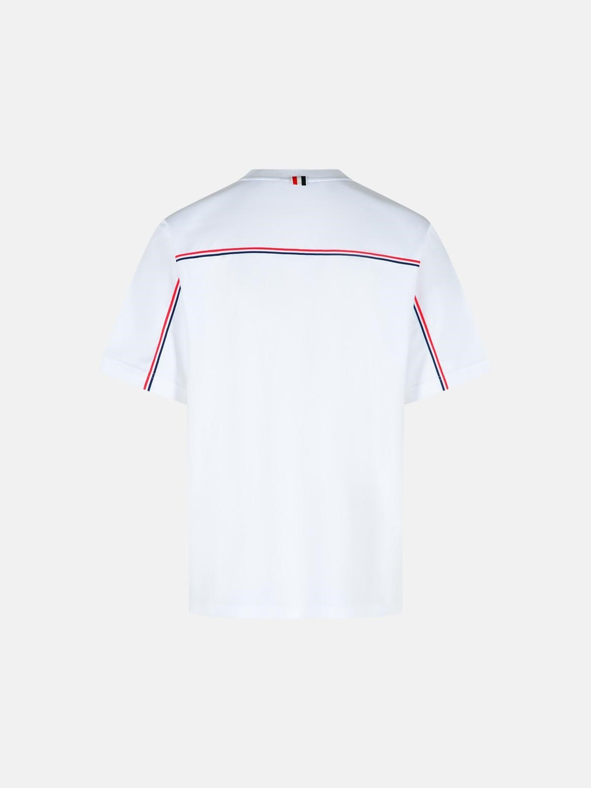 WHITE COTTON T-SHIRT - 3