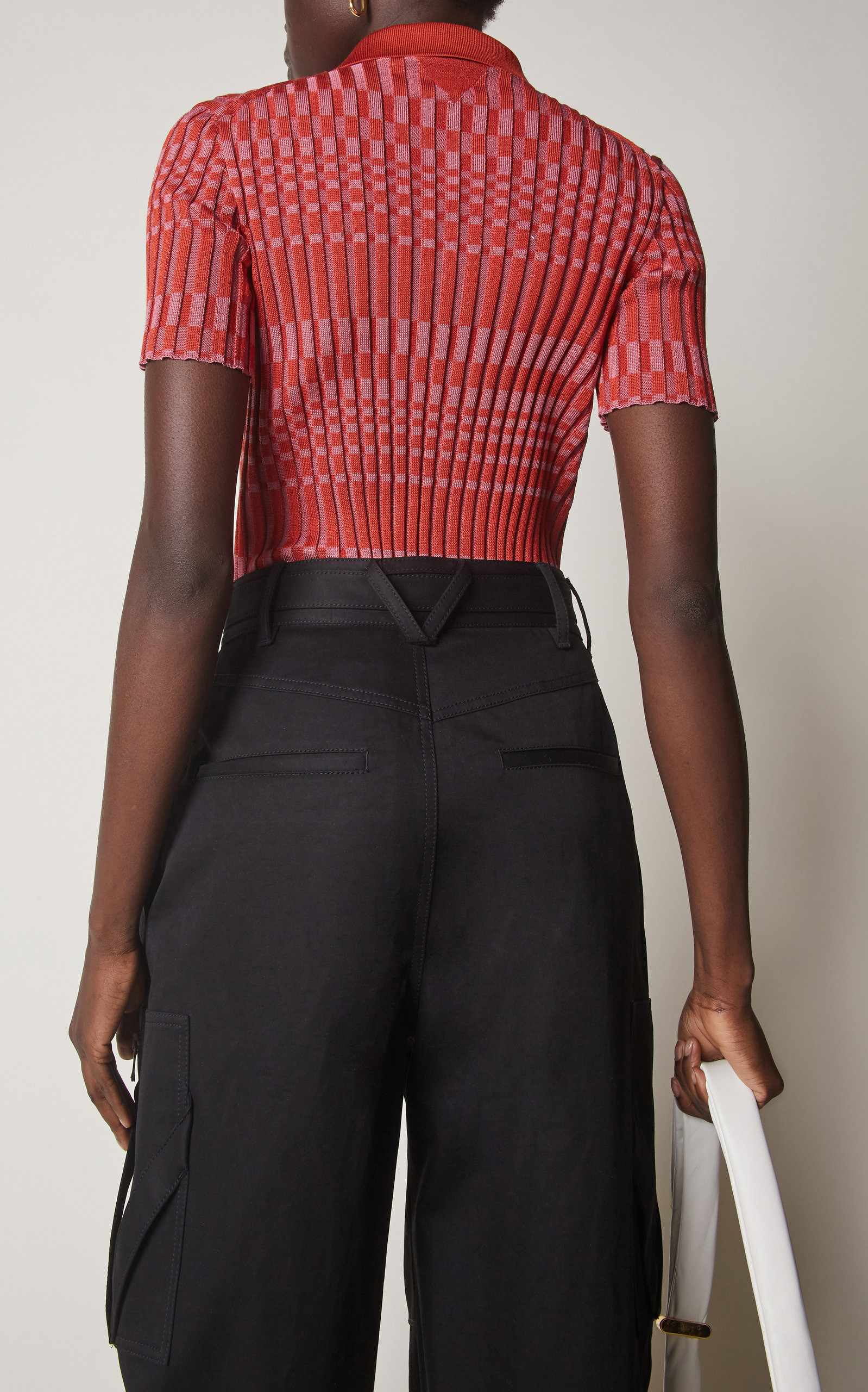 Check Polo Top red - 4