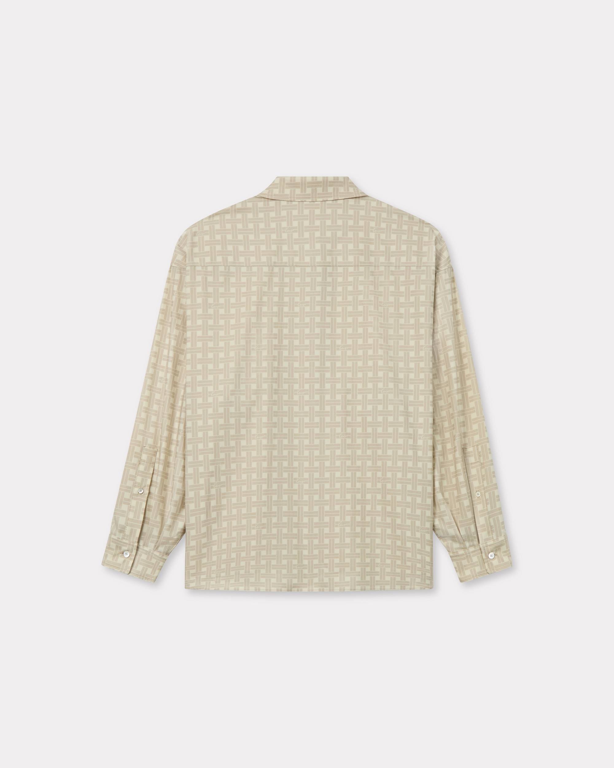 Kumasan♡ KENZO 'KENZO Weave' dropped shoulder shirt in twill cotton