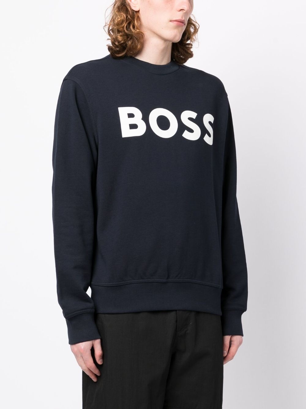 logo-print crew-neck sweatshirt - 3