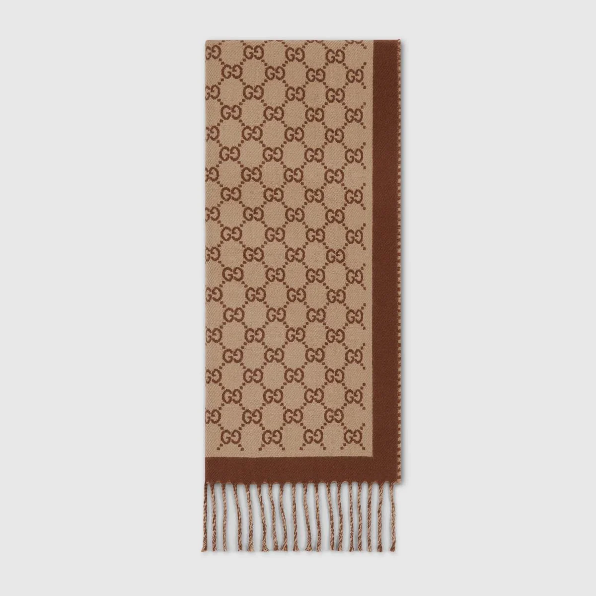 Gucci Gg Wool Scarf - 1