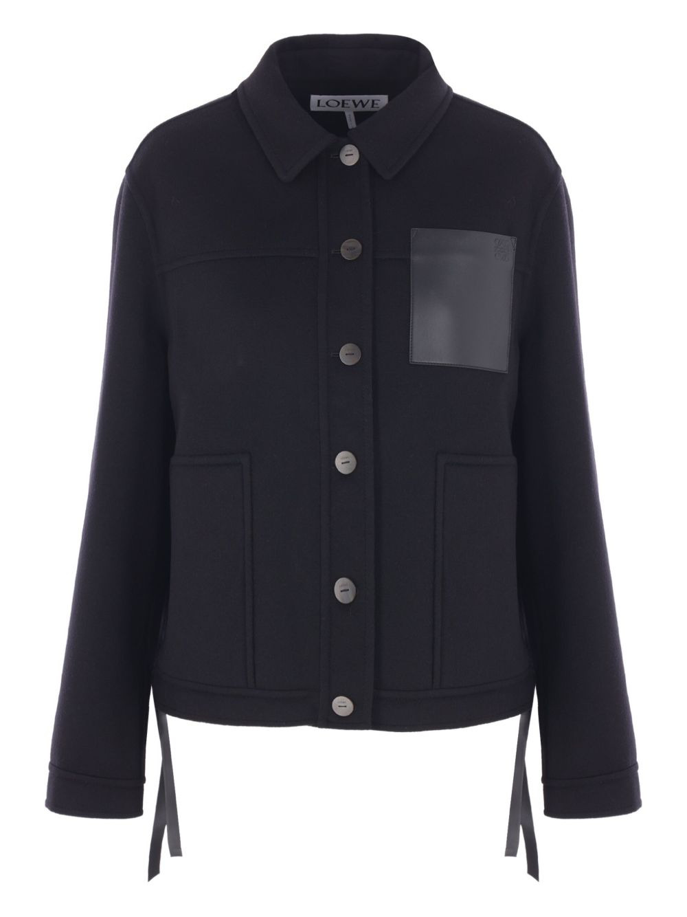 button-fastening multi-pocket jacket - 1