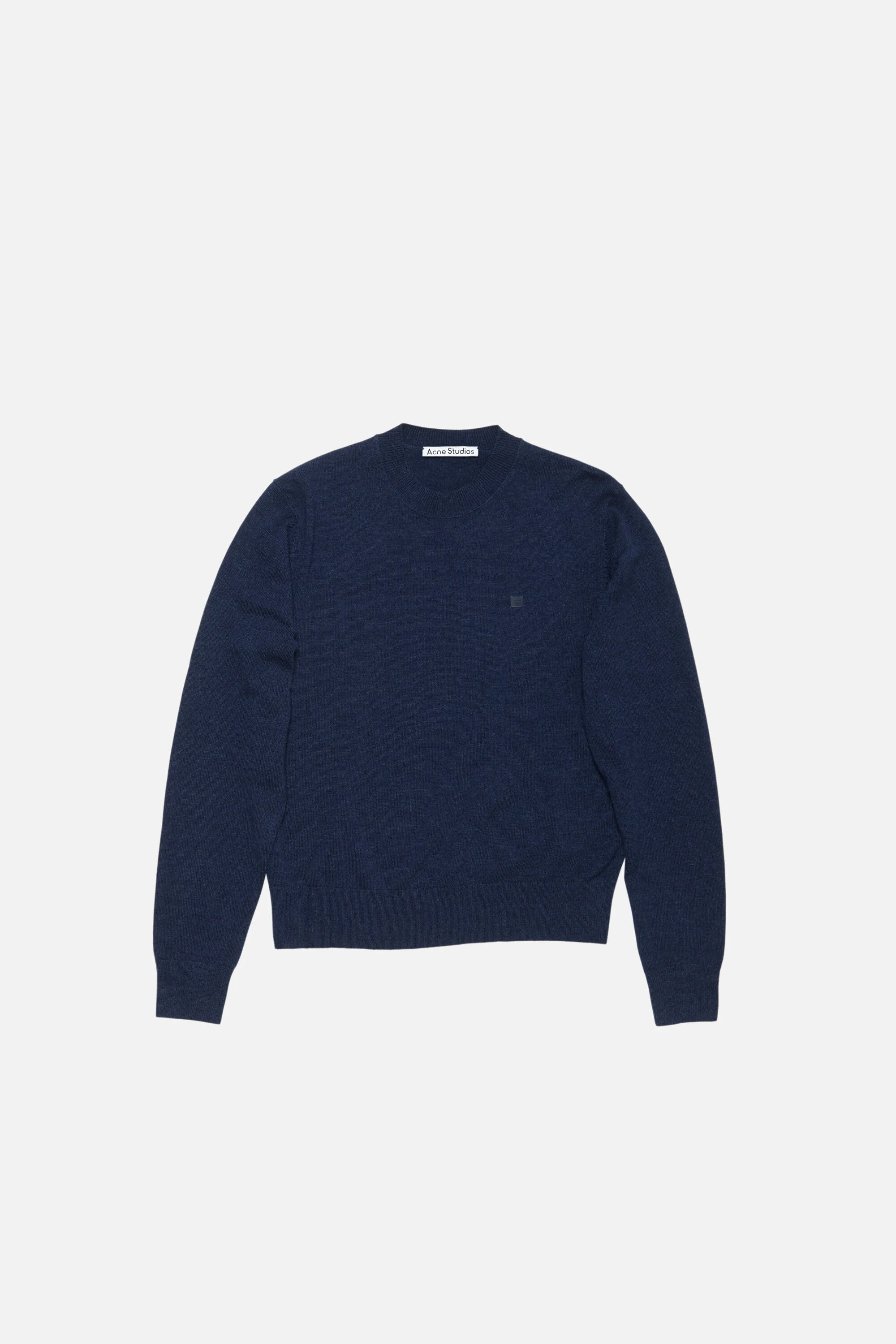 Crewneck jumper - Yak wool - Navy melange - 1