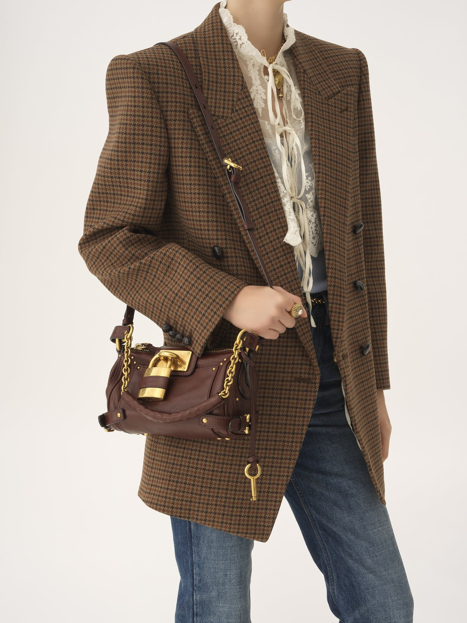 SMALL PADDINGTON CHAIN BAG IN GRAINED LEATHER - 2