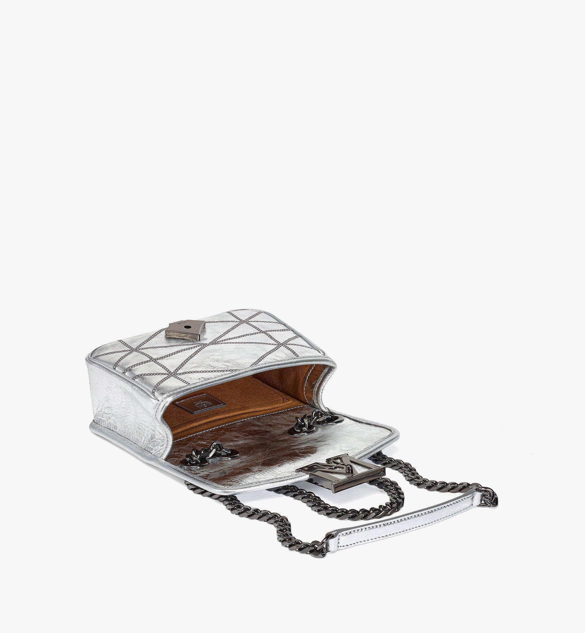 Travia Quilted Shoulder Bag in Crash Calf Leather - 4
