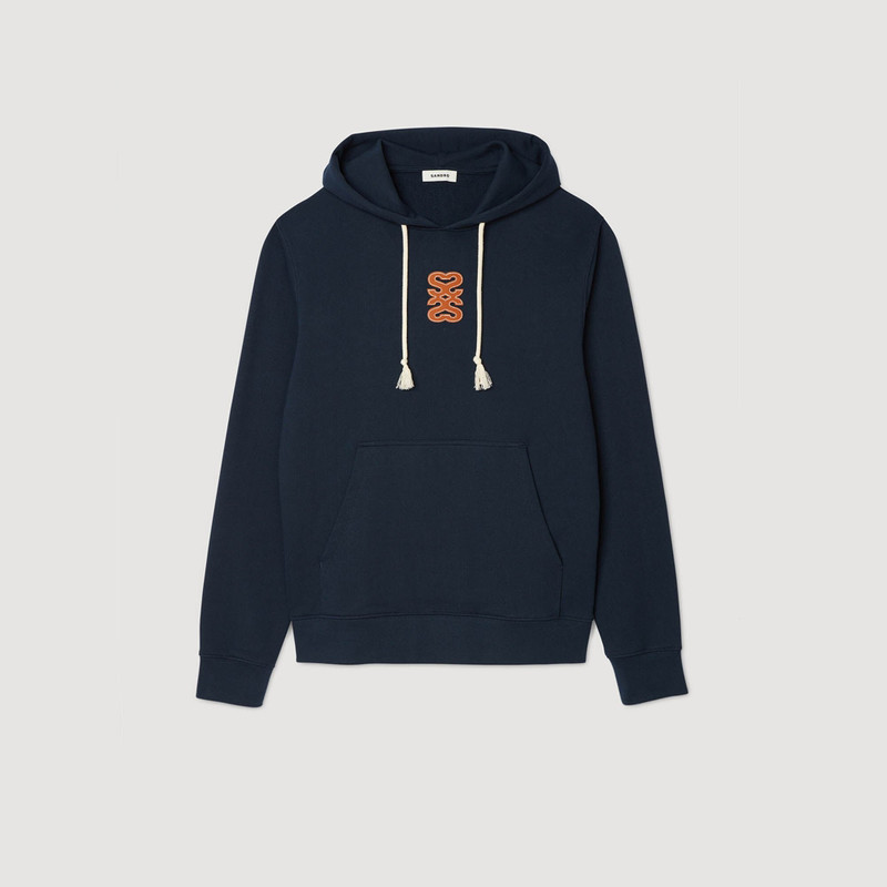 LEATHER PATCH SWEATSHIRT 1