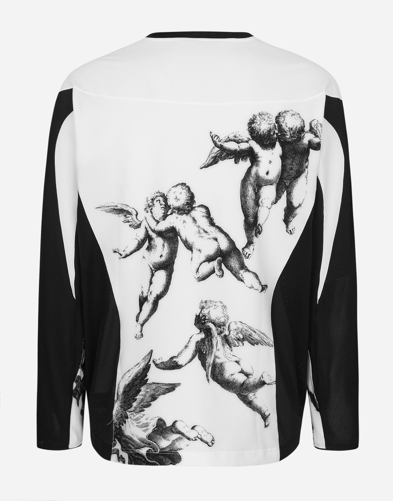Dolce & Gabbana Long-sleeved Angel-print T-shirt BLANCO DOLCE&GABBANA outlook