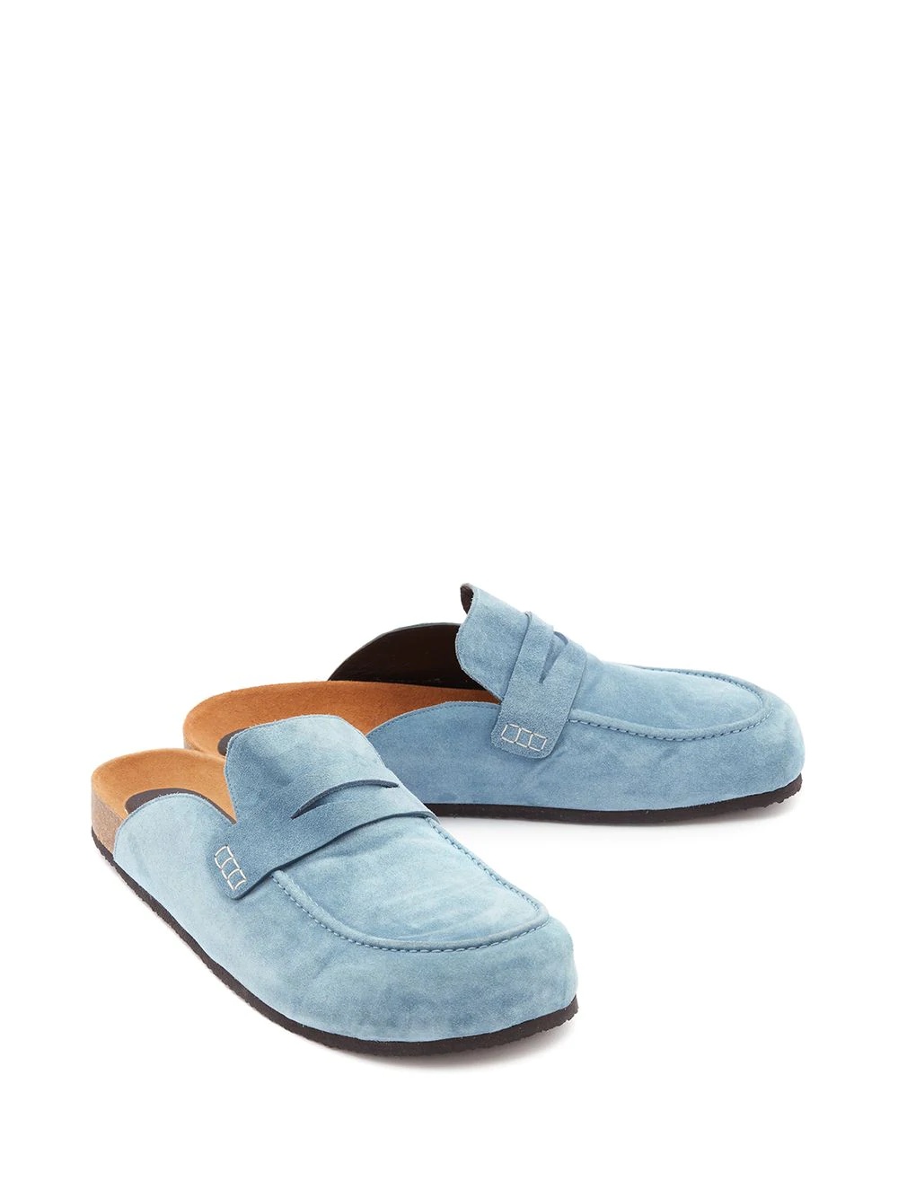 suede loafer mules - 2