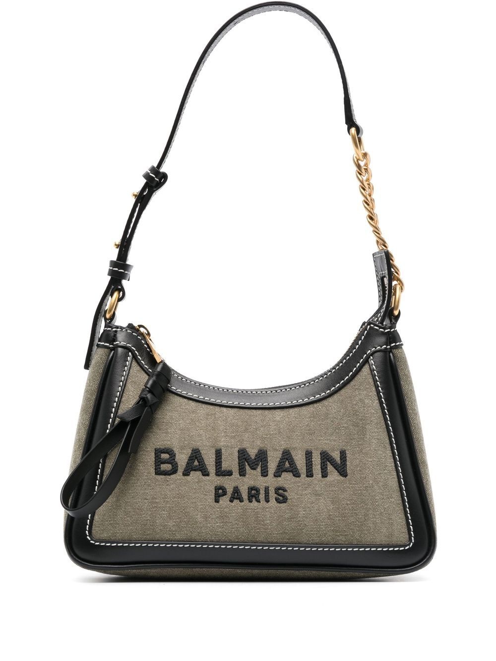 logo-print B-army shoulder bag - 1