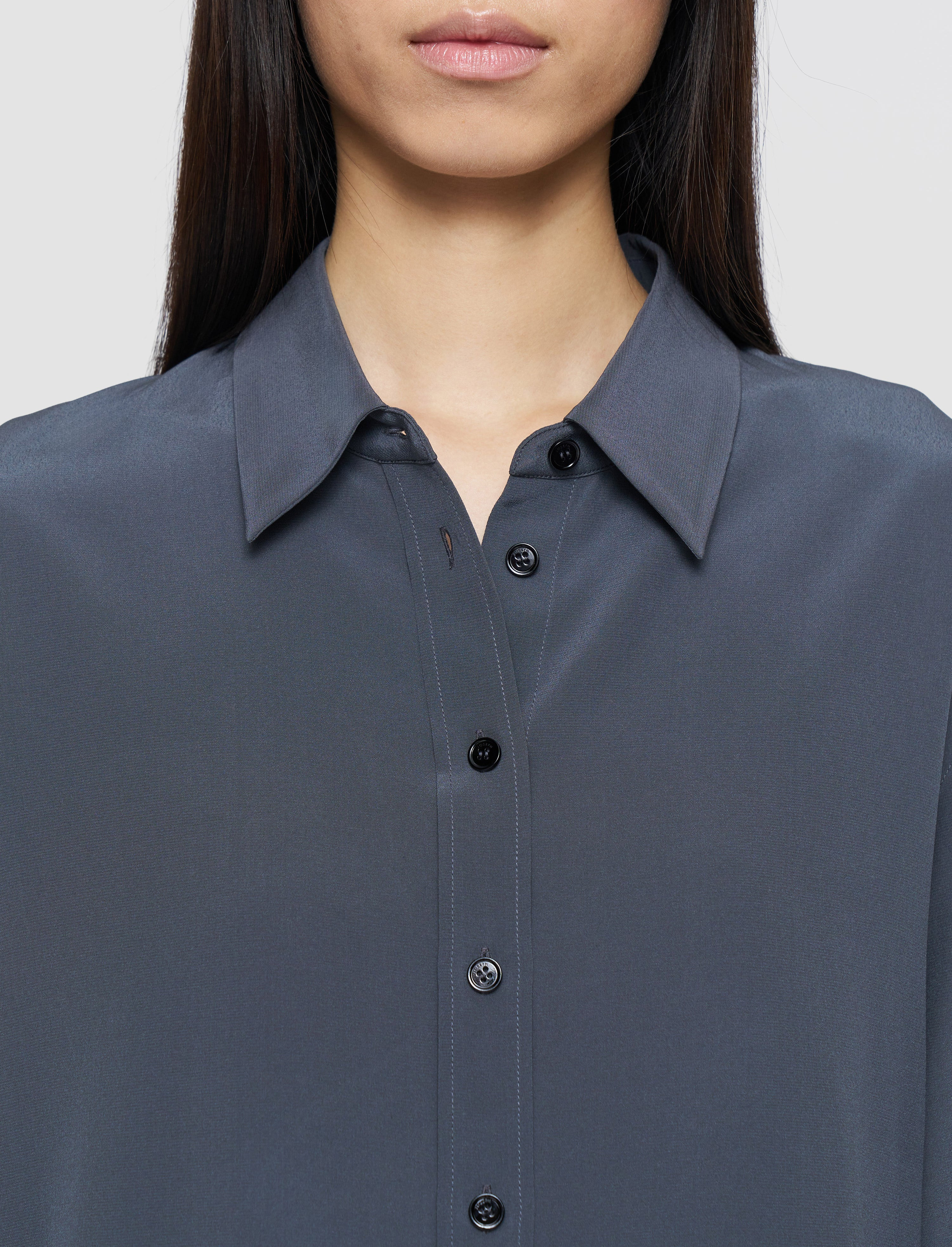 Joe Crepe de Chine Silk Blouse - 4