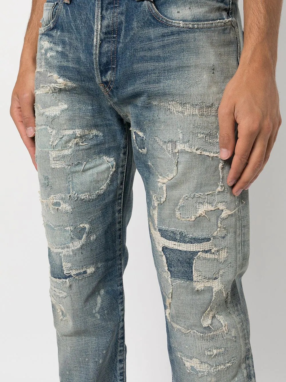 Daze heavy-repair wash jeans - 5