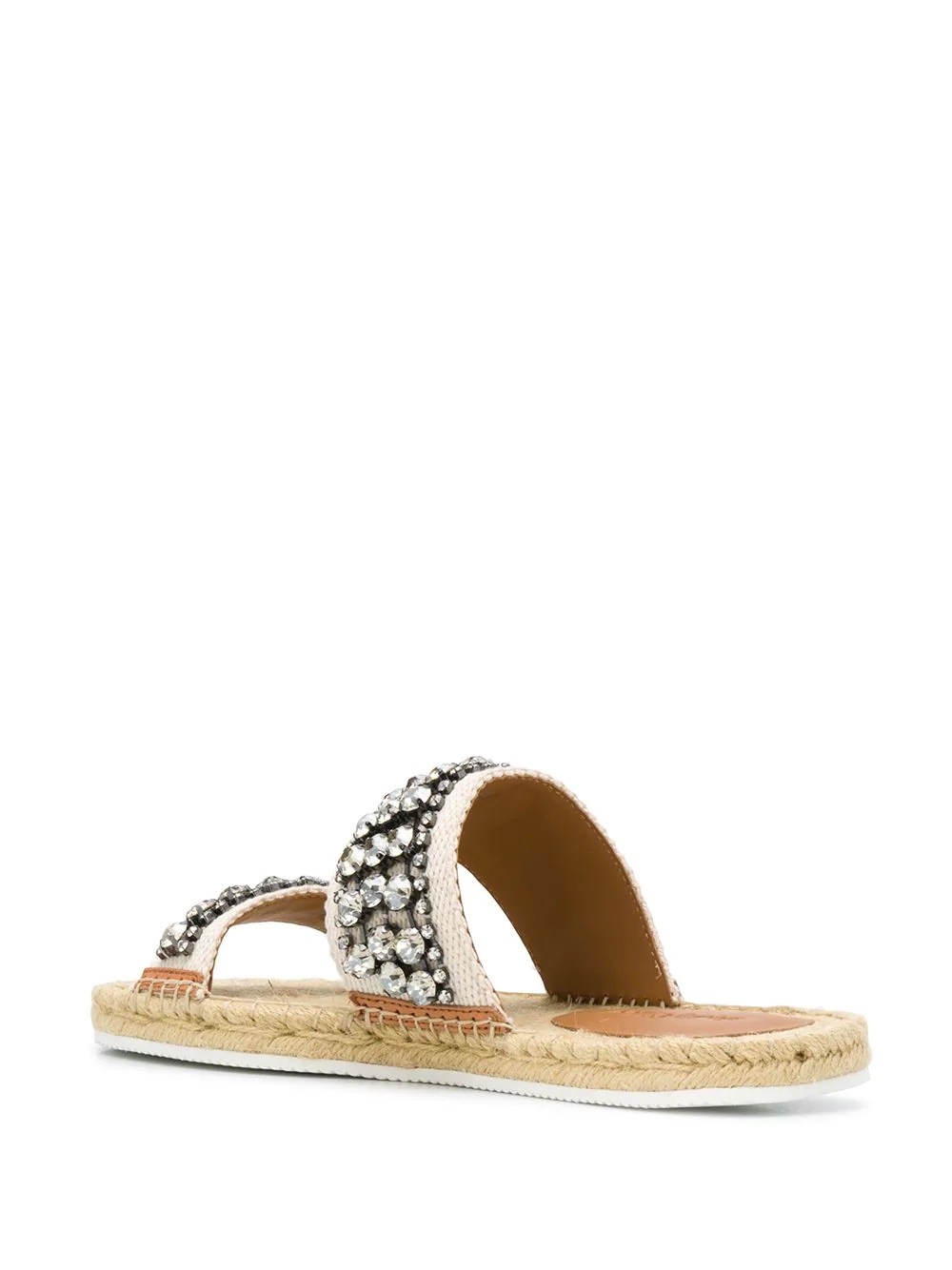 crystal-embellished slide sandals - 3