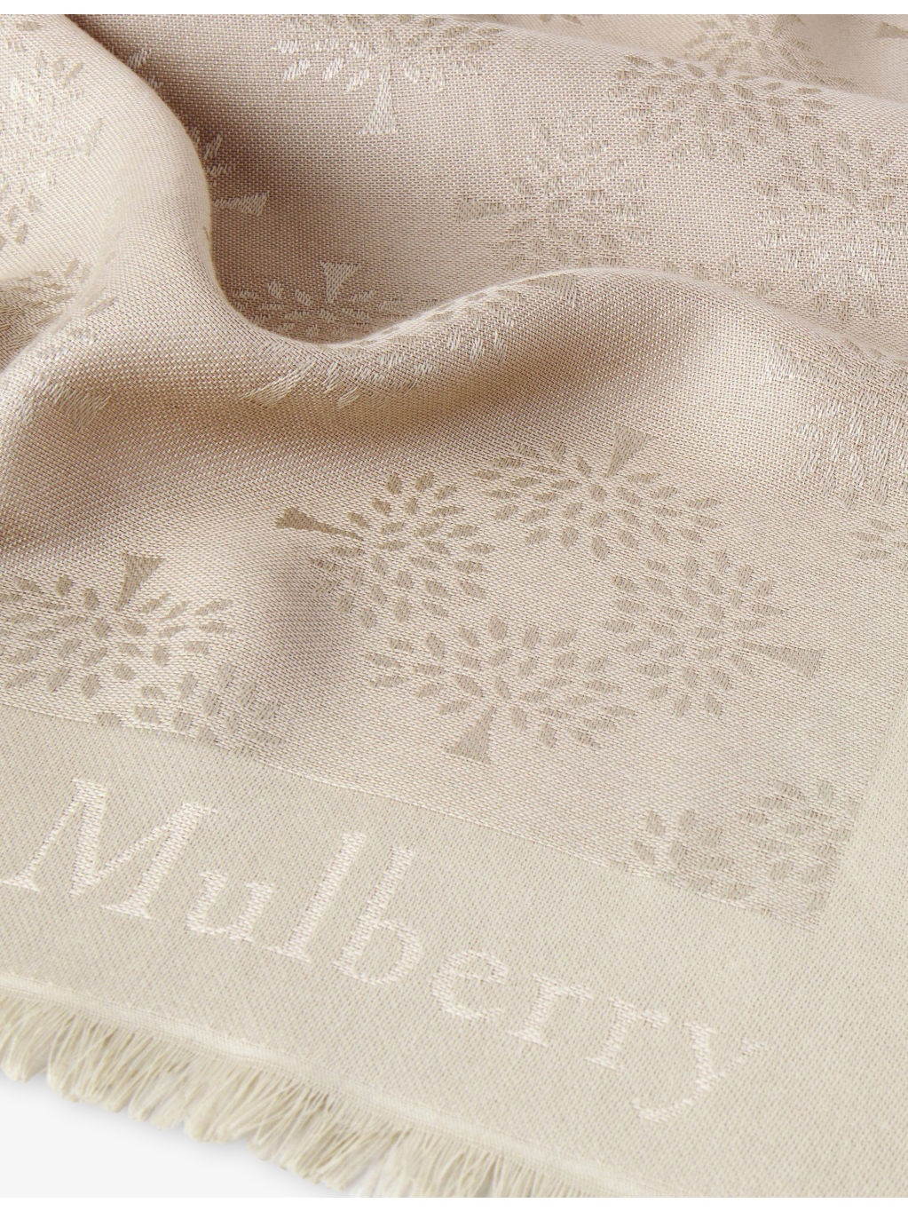 Mulberry Tree Square Cotton-Silk Blend Scarf - 3