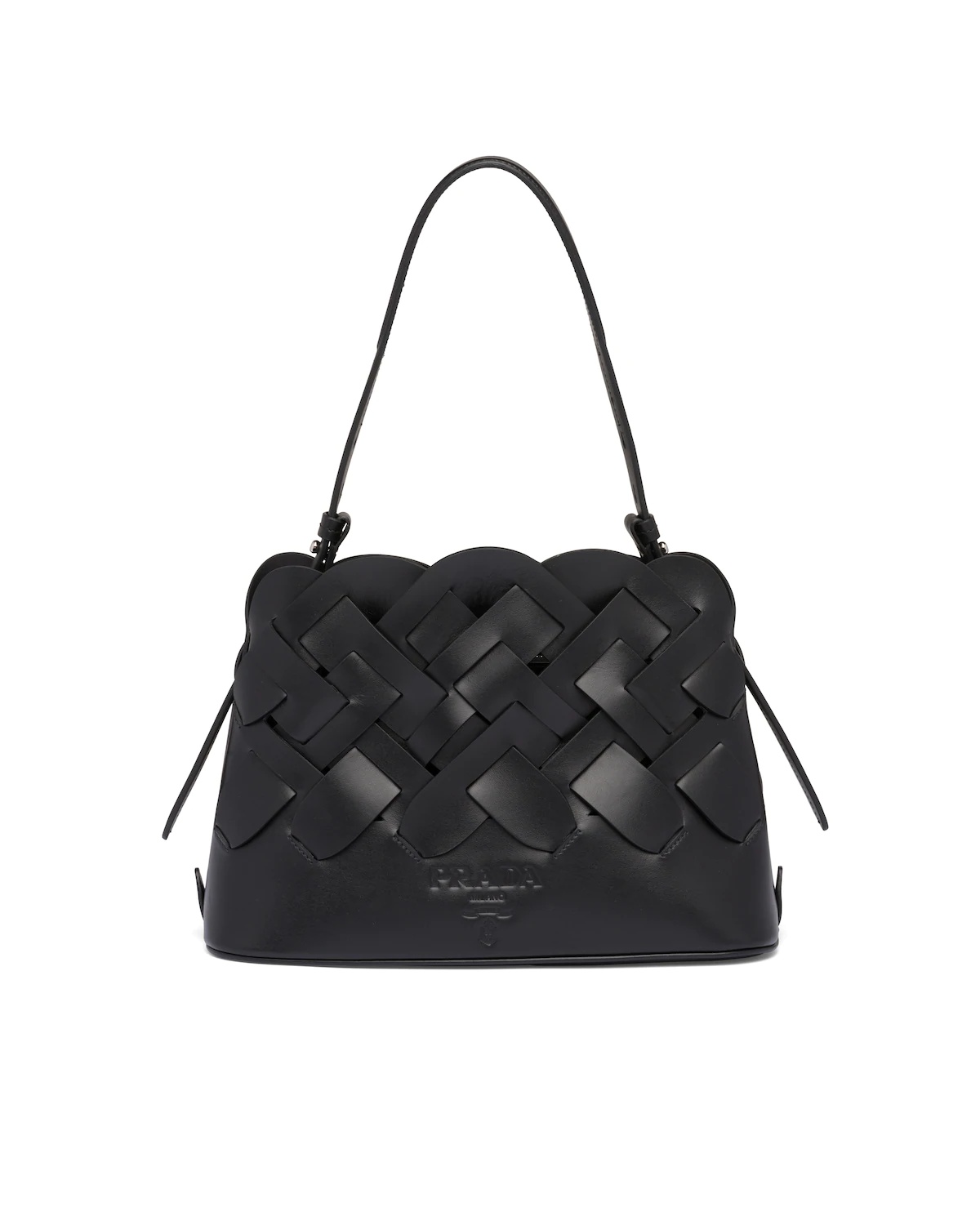 Leather Prada Tress Handbag - 1