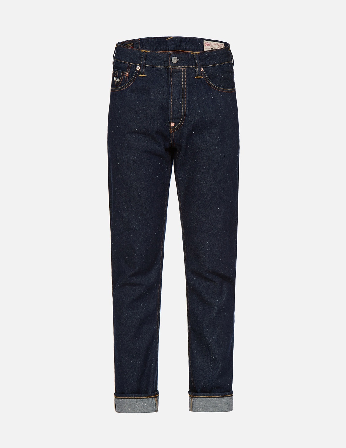 LASER-PRINT BRUSHSTROKE DAICOCK CARROT FIT JEANS #2017 - 1