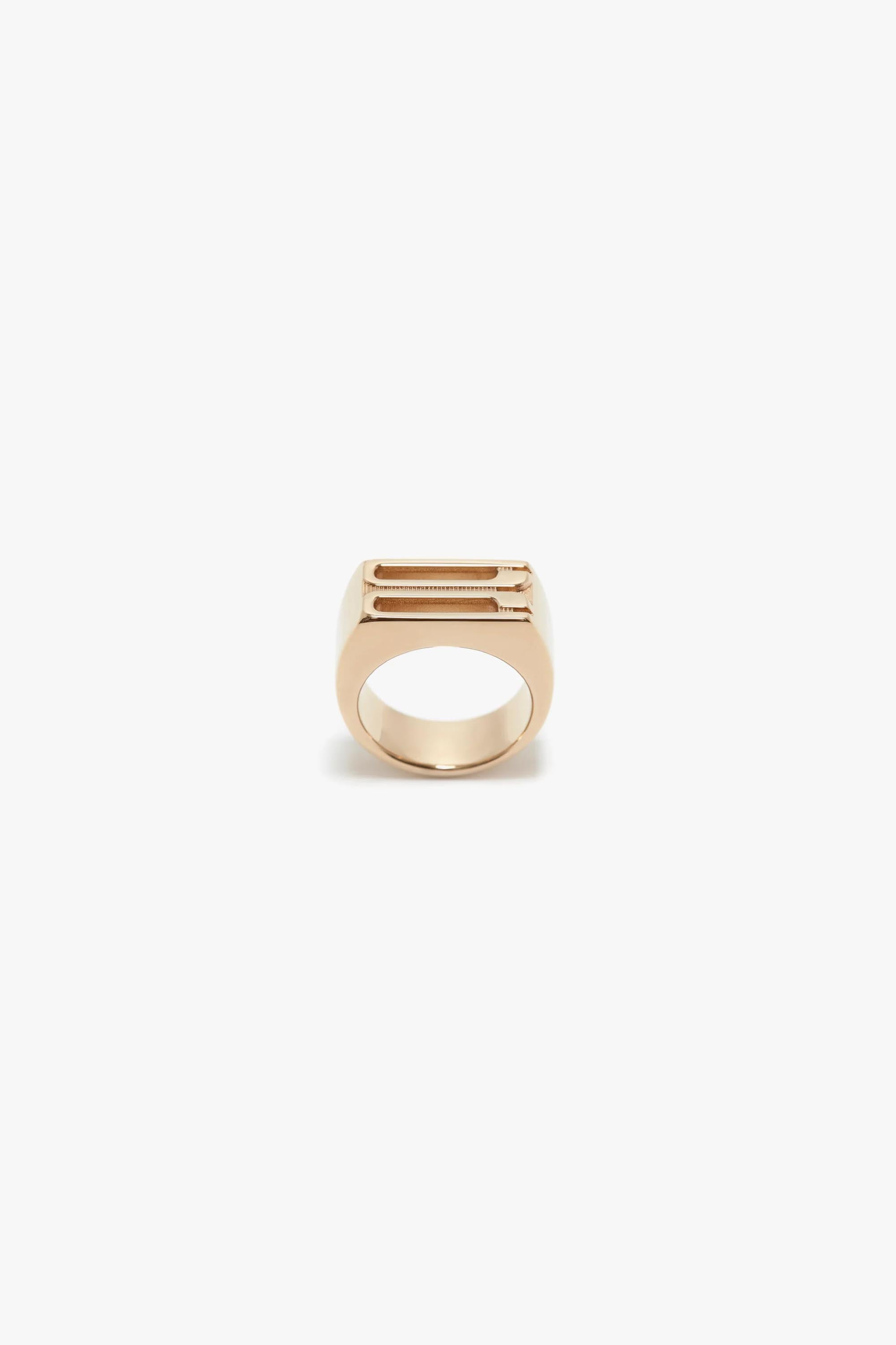 Exclusive Frame Signet Ring In Gold - 4