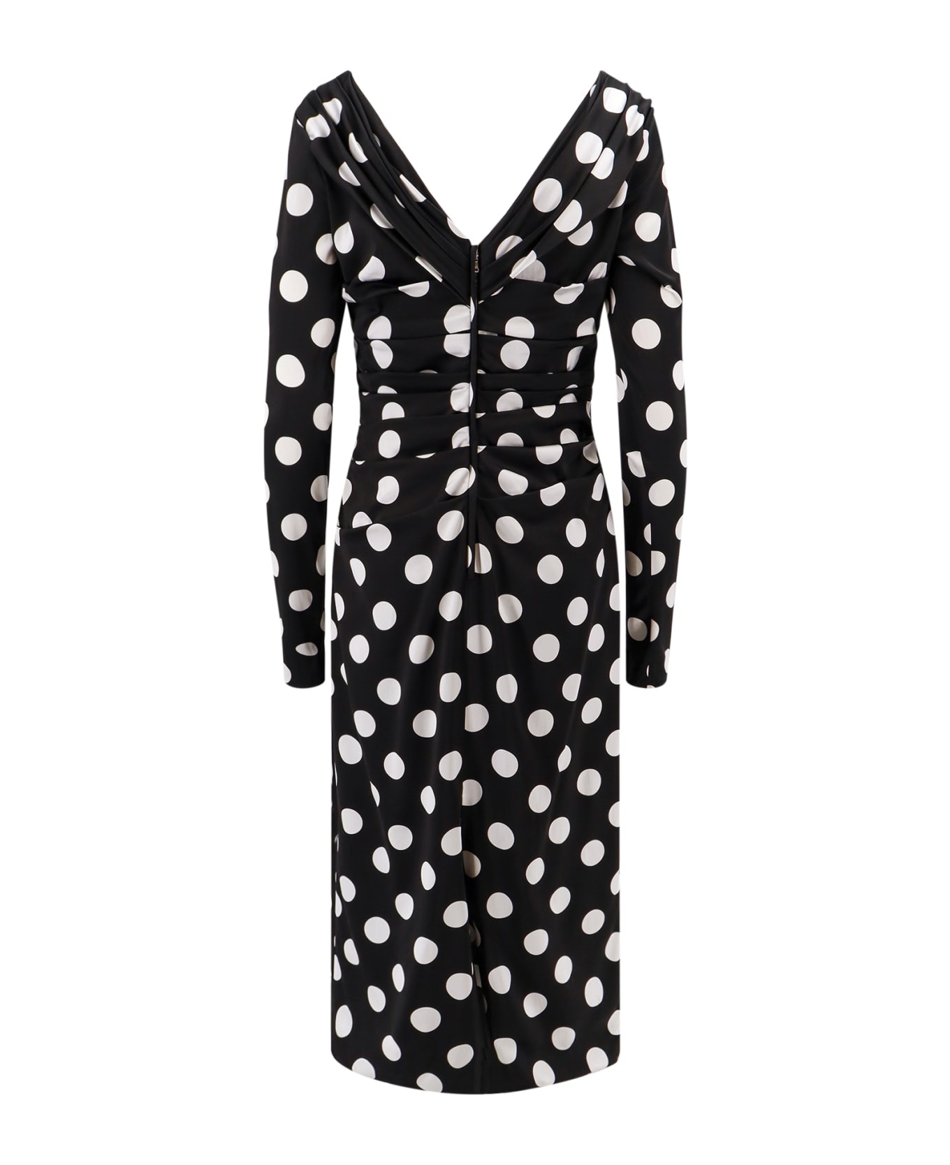 Polka-dots Viscose Dress - 2