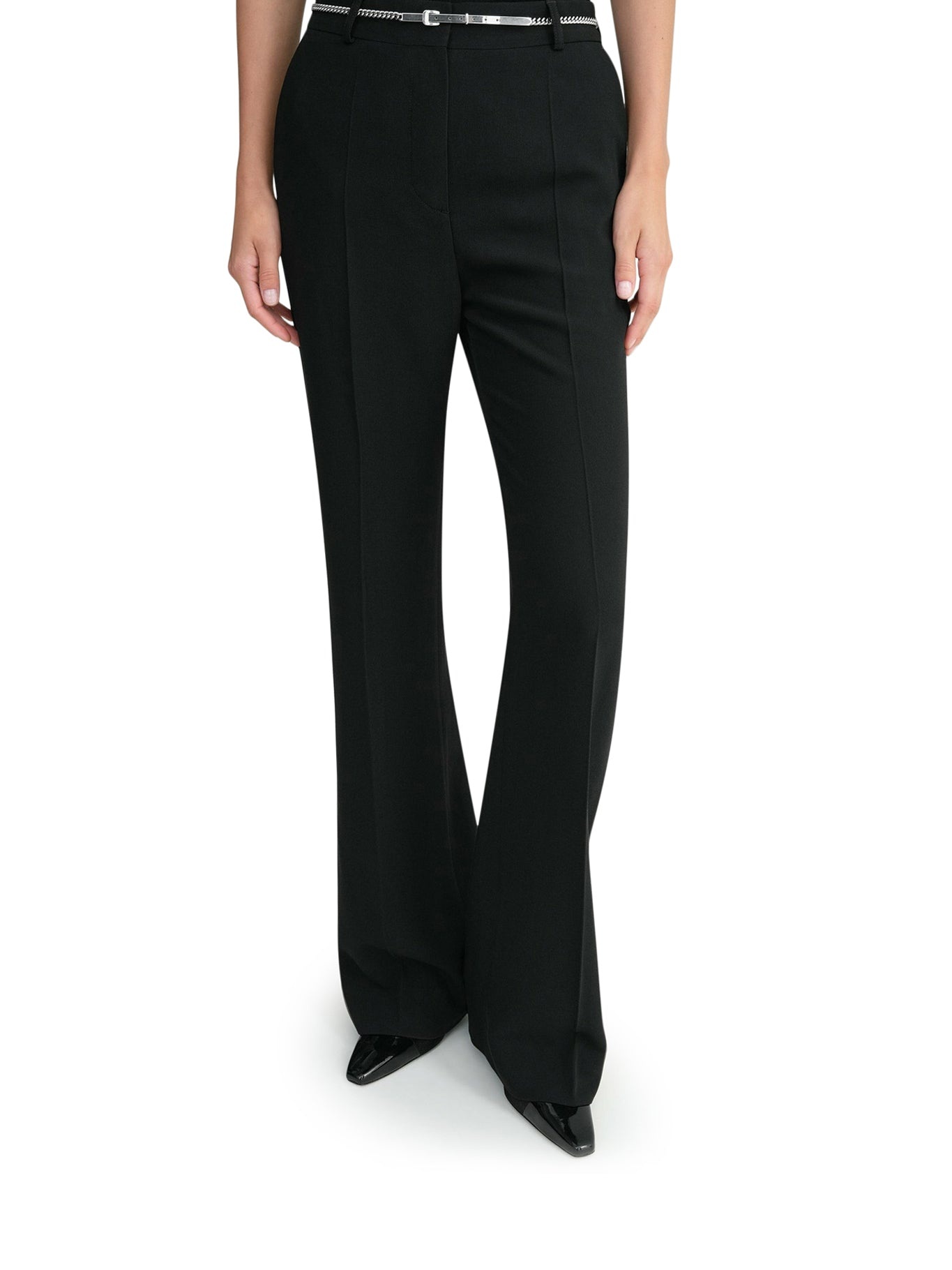 パンツ TOTEME VISCOSE AND VIRGIN WOOL FLARE TROUSERS Toteme Viscose And Virgin Wool Flare Trousers