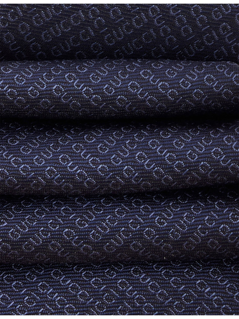 GUCCI Brand-Woven Silk-Jacquard Tie outlook