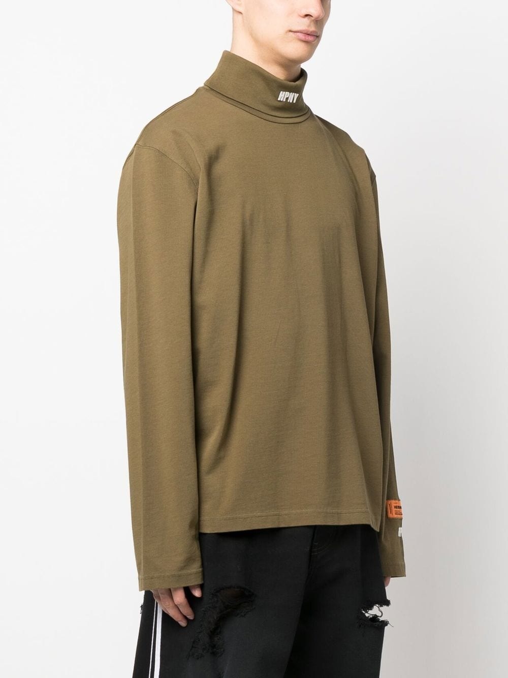 logo-print long-sleeve top - 3