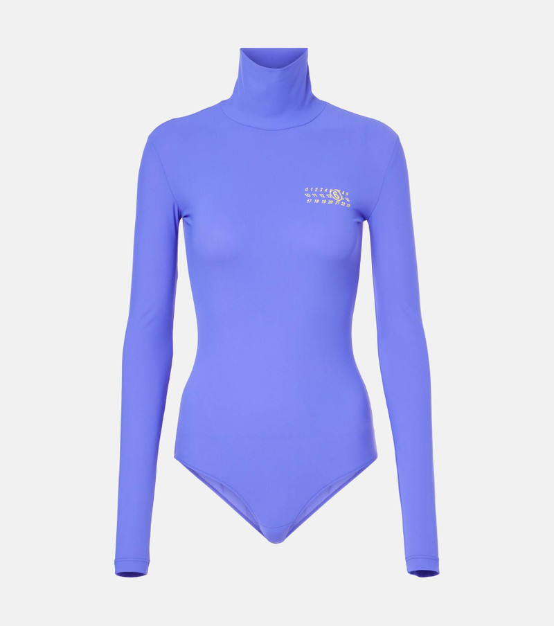 Logo jersey bodysuit - 1